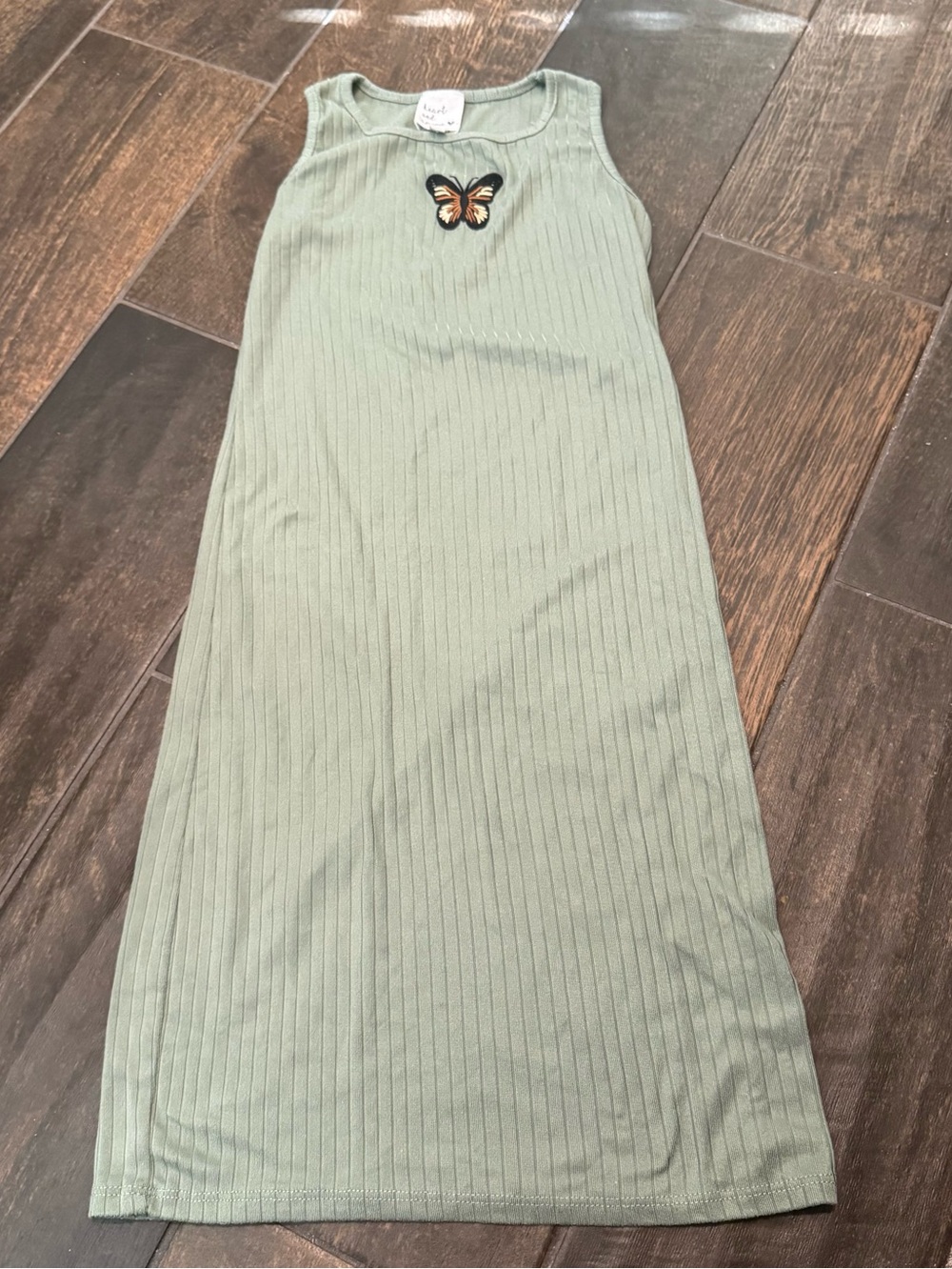 EUC Heart and Arrow Ribbed Tank Dress